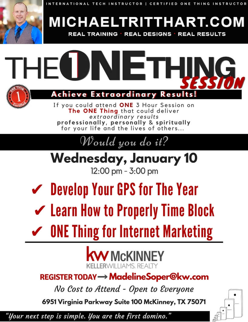 1.10.18-KW McKinney-ONE THING Session
