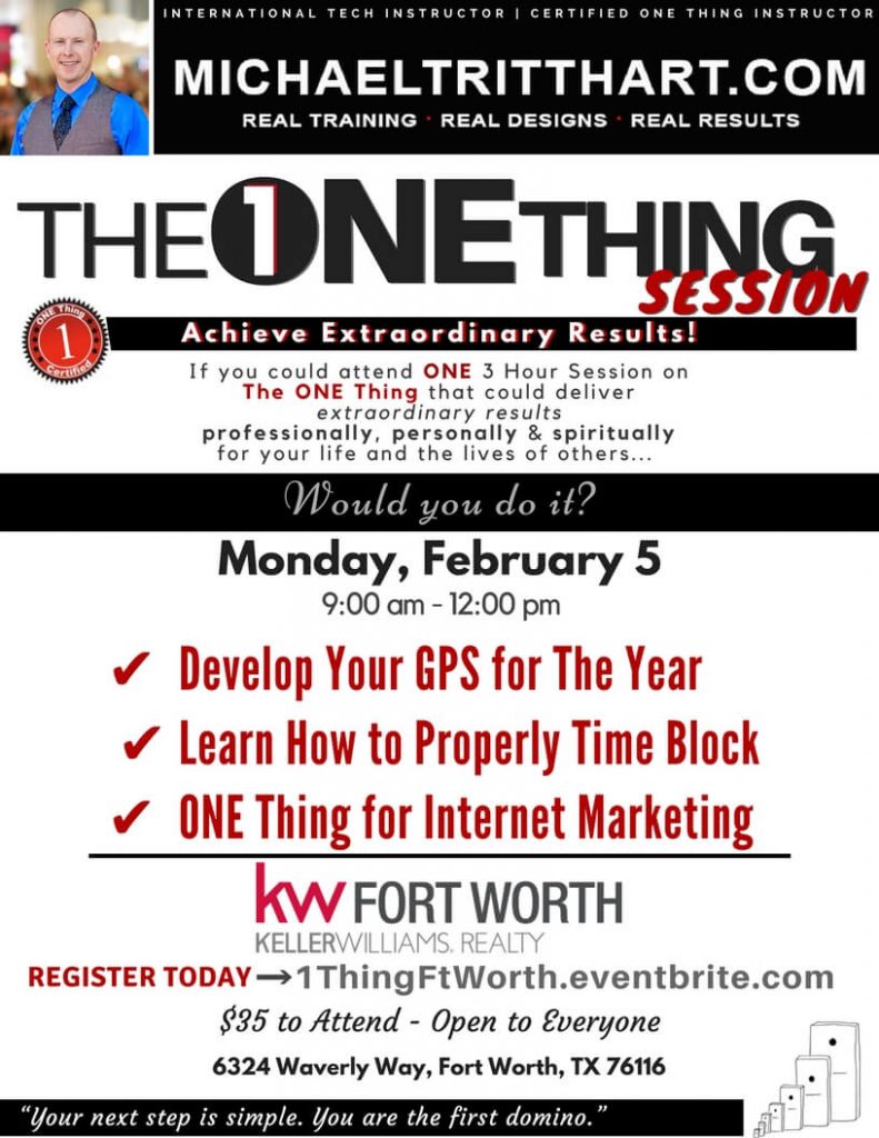 2.5.18-KW Ft. Worth-ONE THING Session