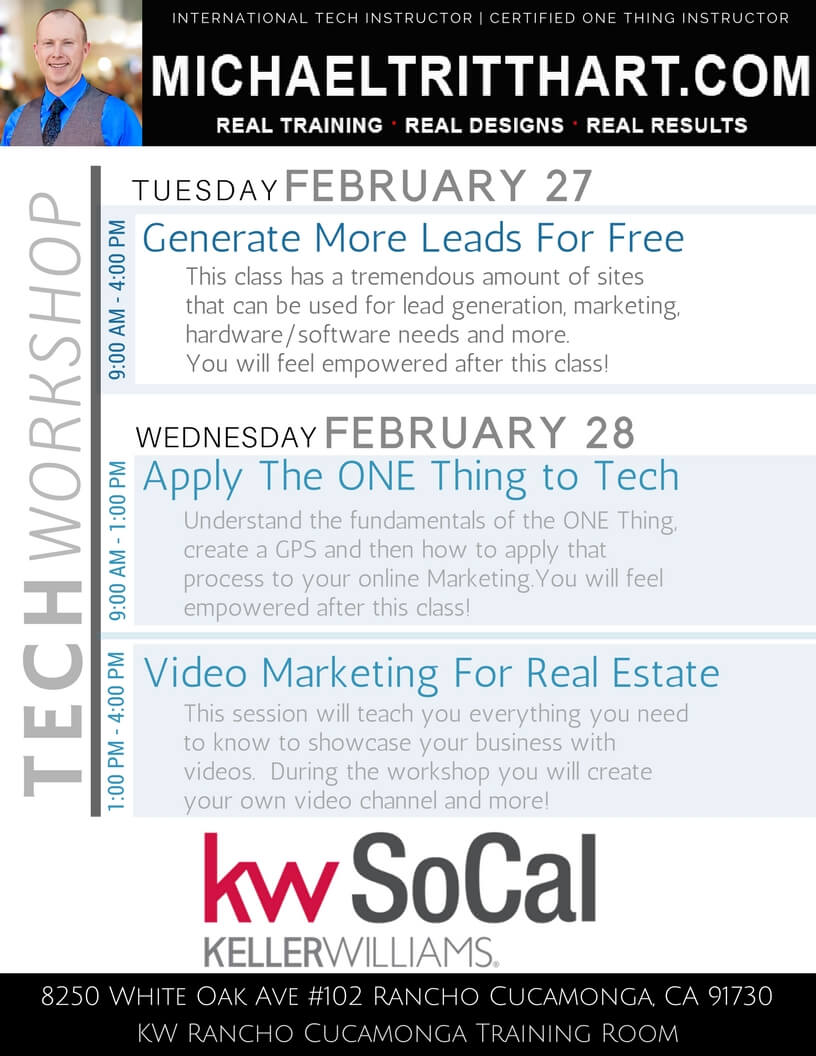 KW SoCal | Feb 27-28 | Day 1: Generate More Leads For Free