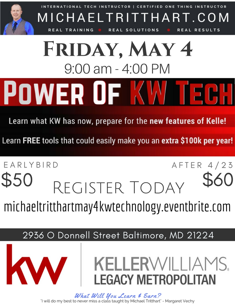 5.4.18 -Power of KW Tech-KW Legacy Metropolitan 2