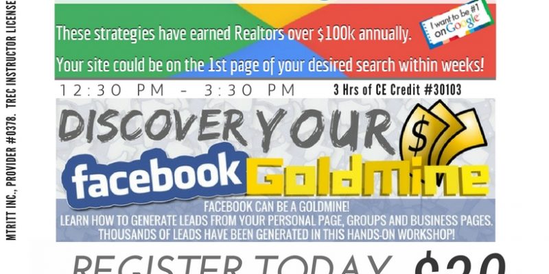 KW Ft Worth | Google Great & Discover Your Facebook Goldmine | 6/28/18