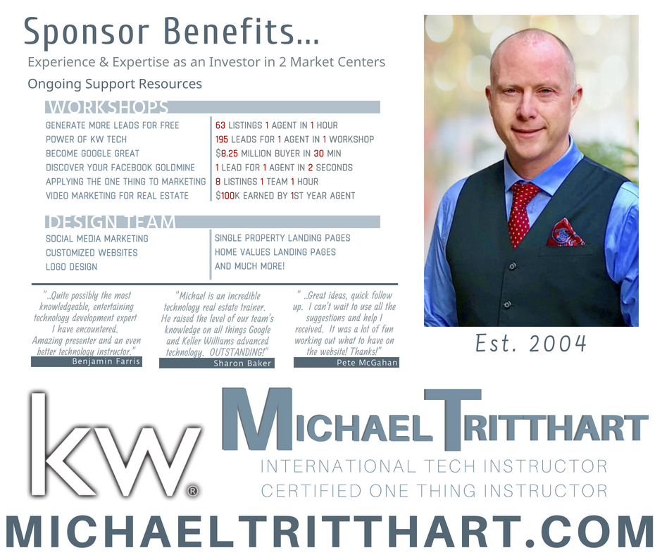 Sponsor Benefits - Michael Tritthart - Keller Williams
