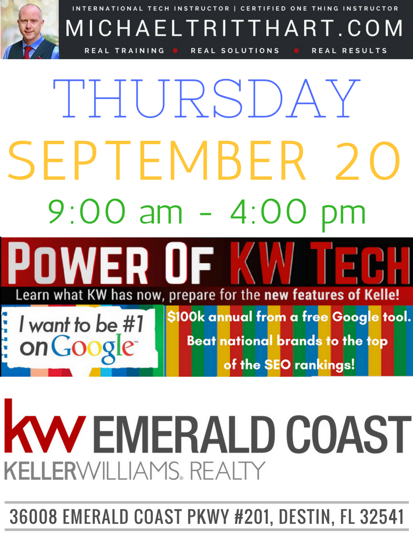 9.20.18 - Power of KW Tech - KW Emerald Coast