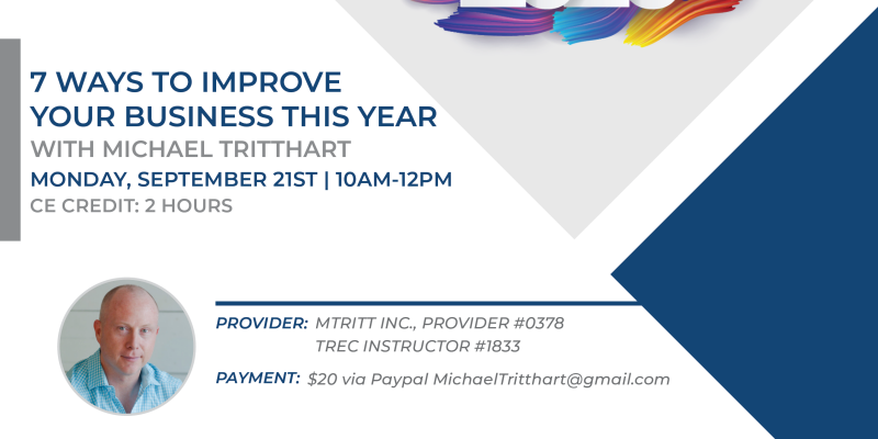 Michael Tritthart - 7 Ways to Improve Your Business