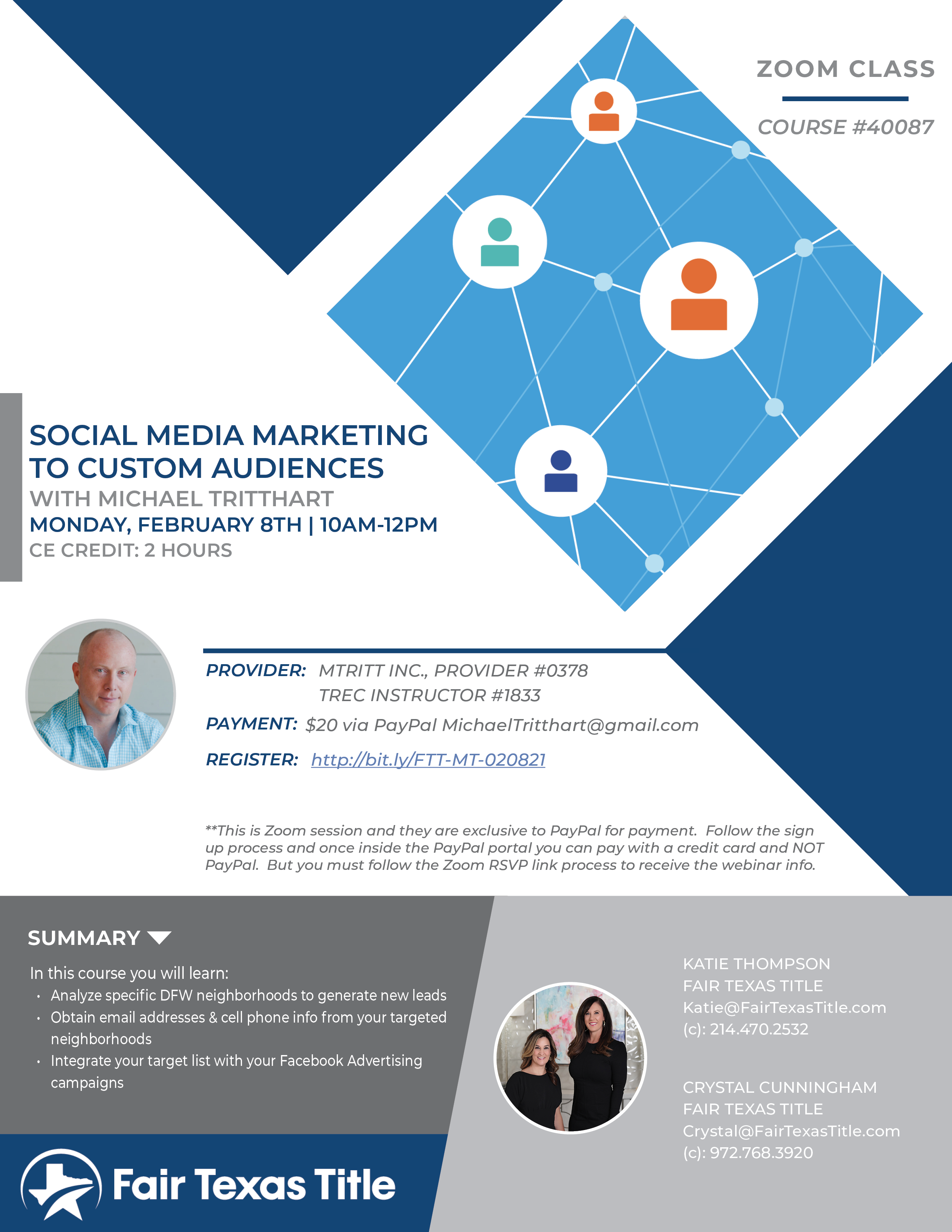 social media marketing to custom audiences