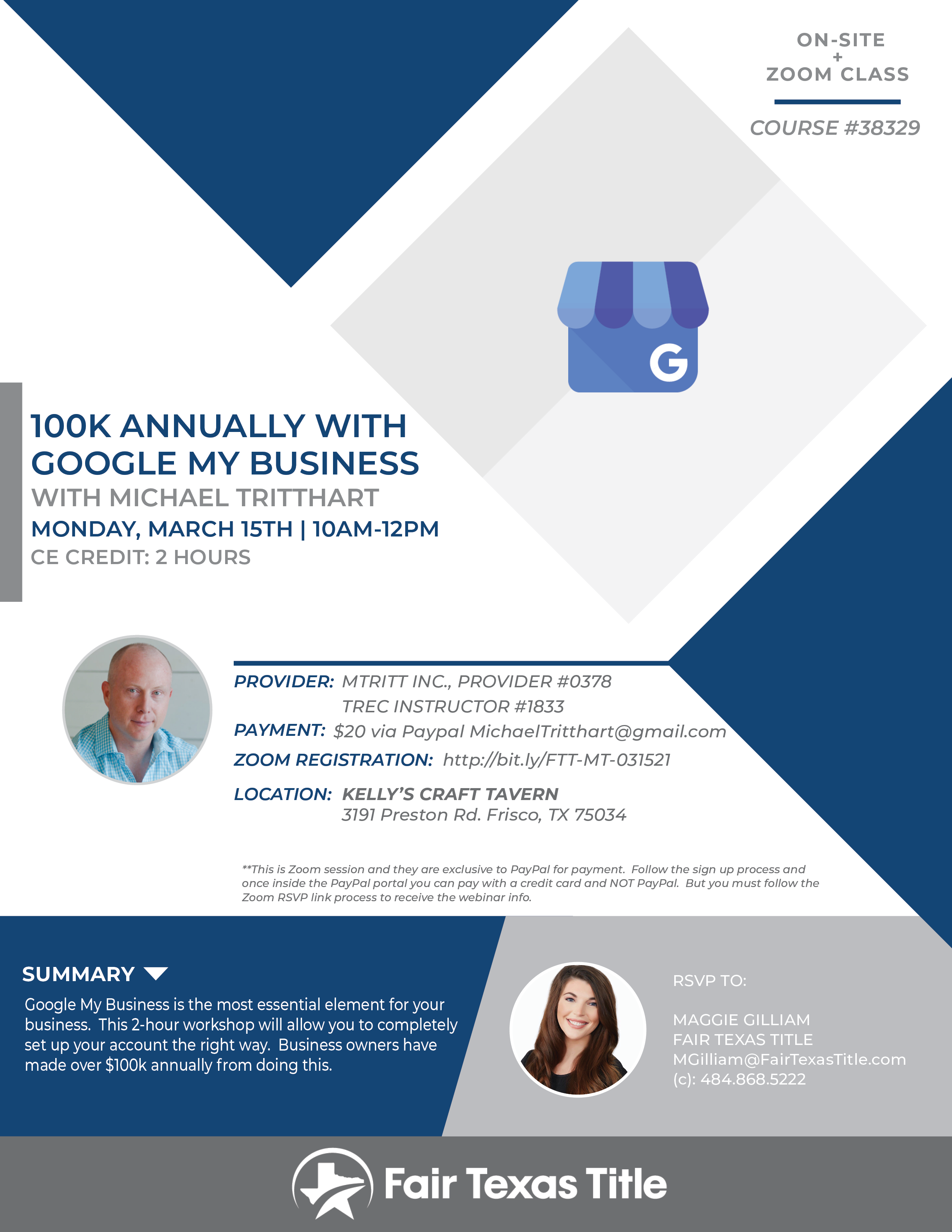 100K Annually with Google My Business