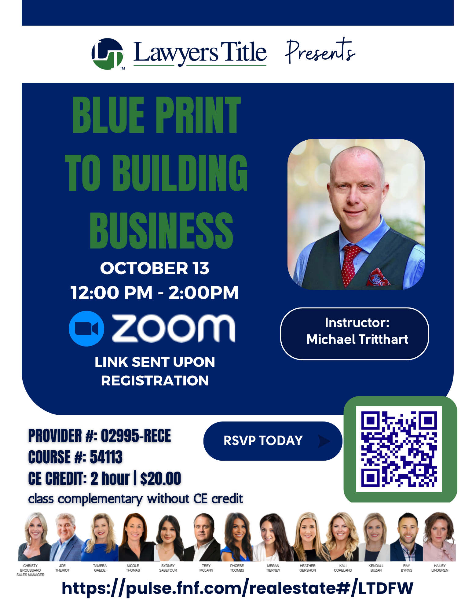 The Blueprint for Business Building Utilizing A.I. | Lawyers Title | via Zoom!